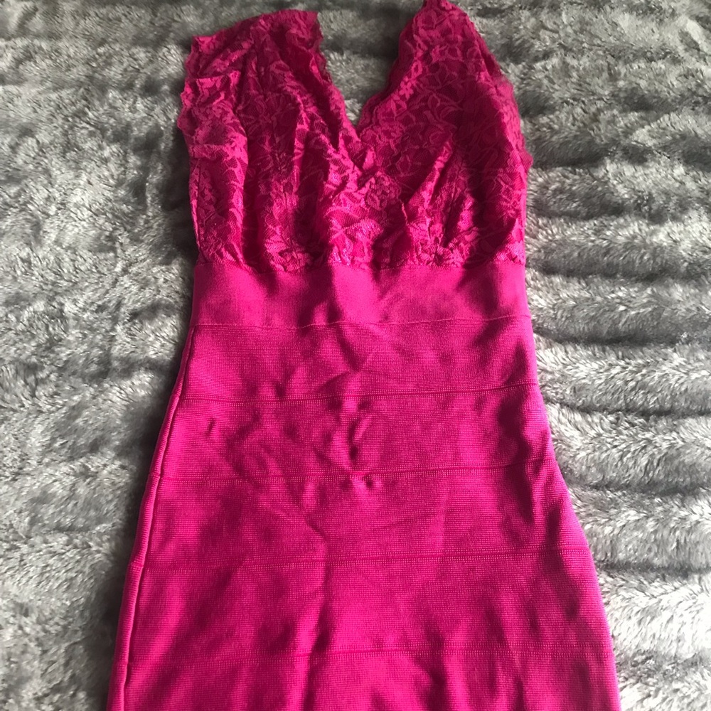 Bright Pink Bodycon dress